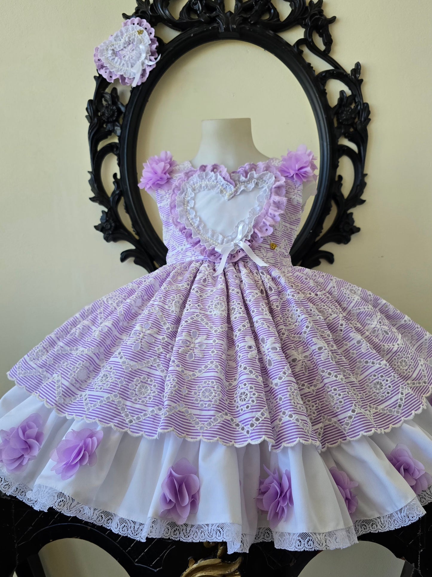 VESTIDO BRUMA DE LAVANDA– Alta Costura Infantil