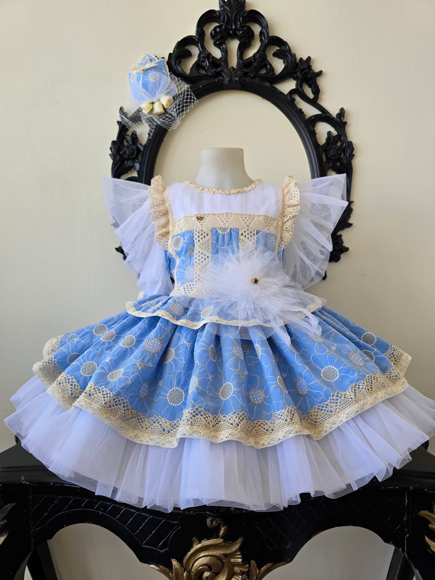 VESTIDO LUZ DE ALBORÁN - Alta Costura Infantil