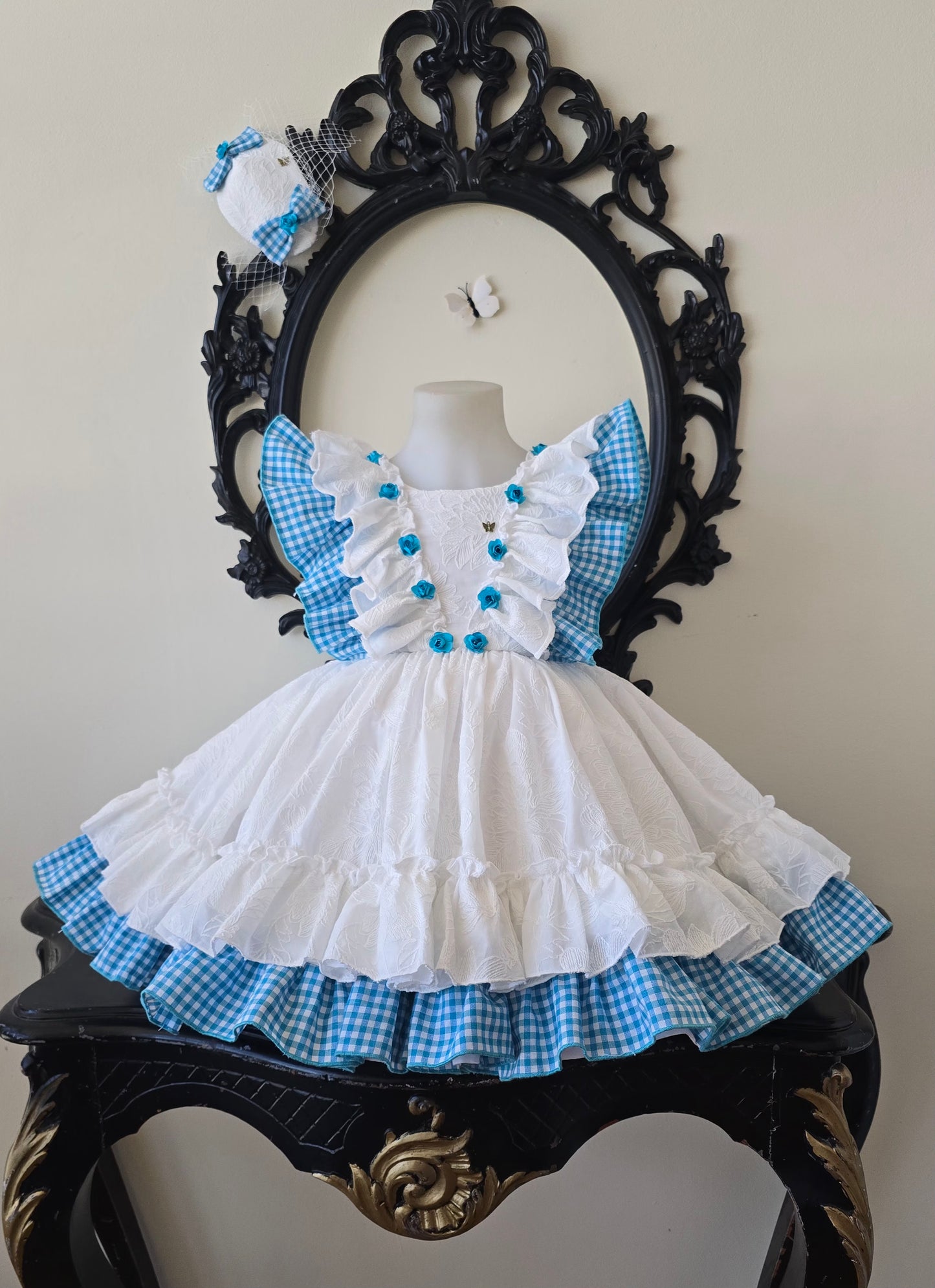 VESTIDO BRISA DE AZUR - Alta Costura Infantil