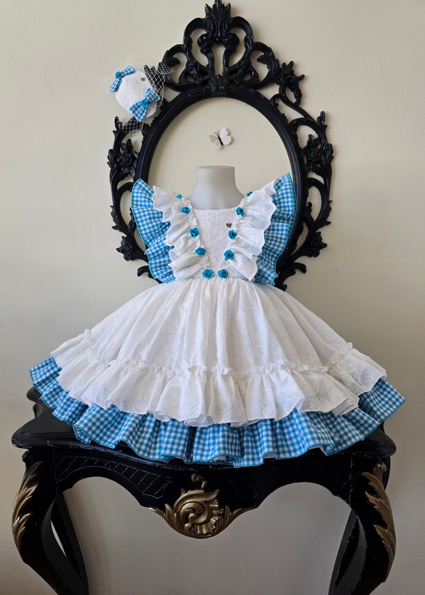VESTIDO BRISA DE AZUR - Alta Costura Infantil