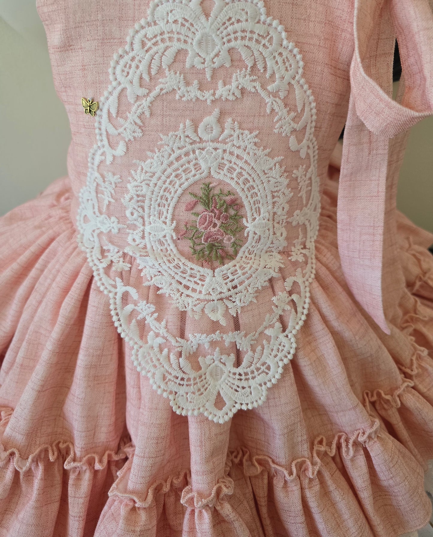 VESTIDO BRUMA DE NÁCAR - Alta Costura Infantil