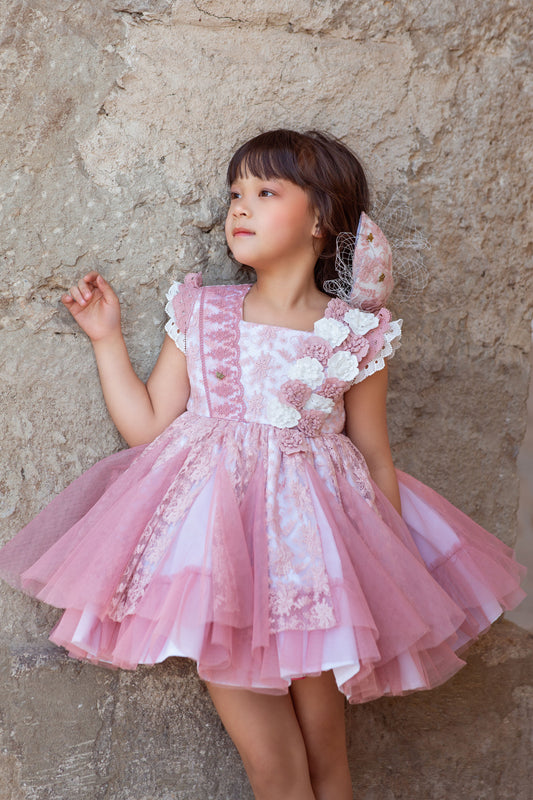 VESTIDO JARDIN DE NÁCAR – Alta Costura Infantil