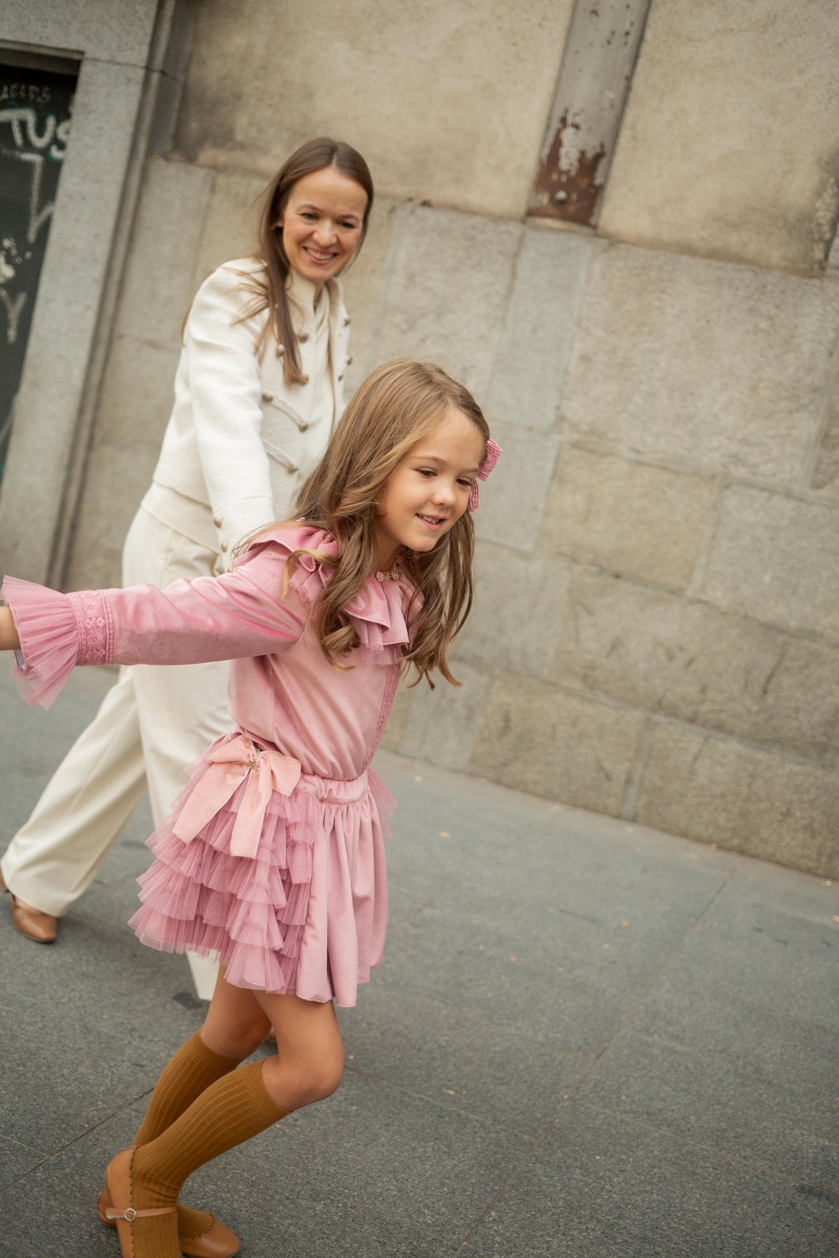CONJUNTO BLUSA Y FALDA VELOURS