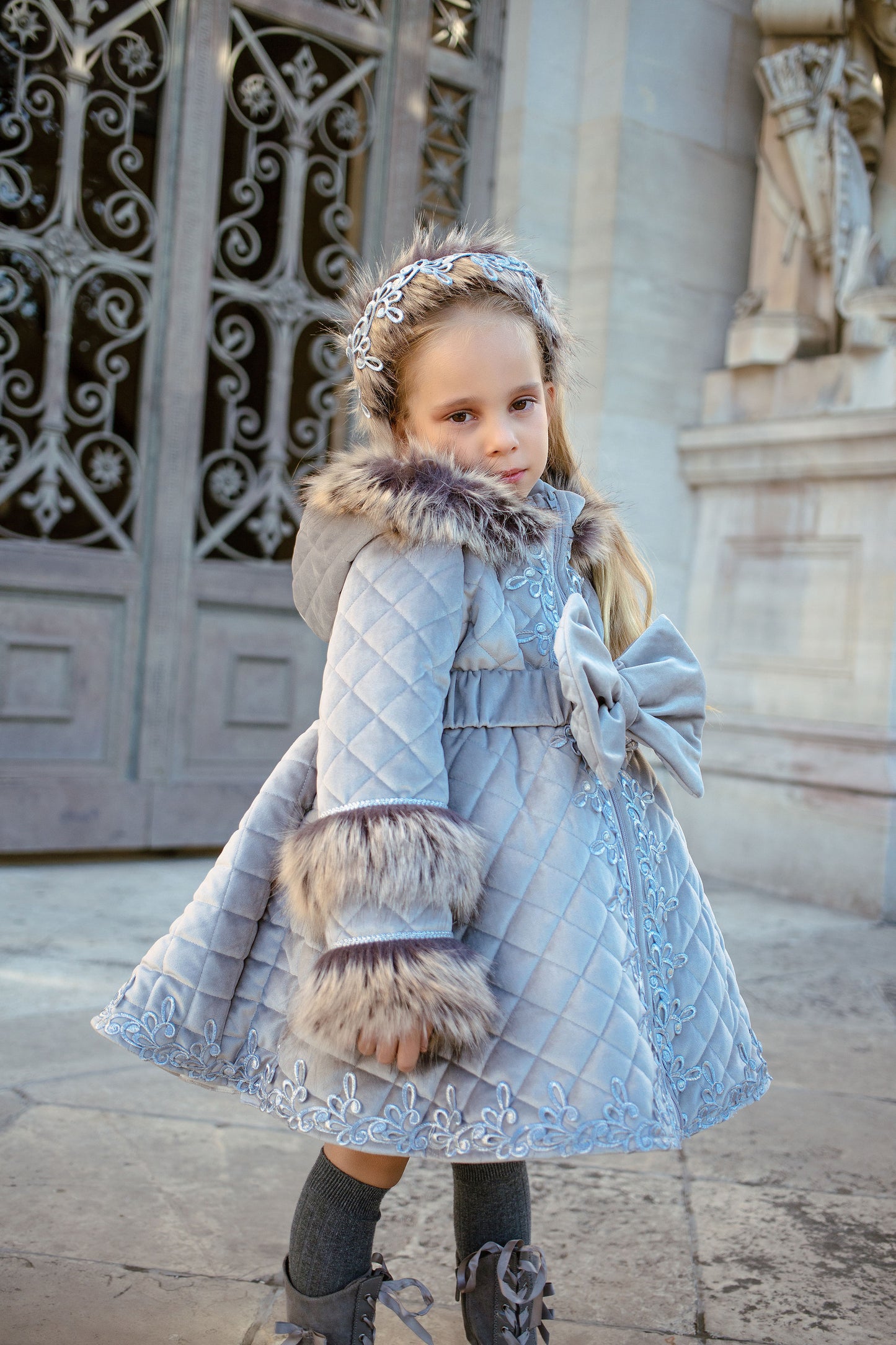 ABRIGO HEIRLOOM PLATEADO