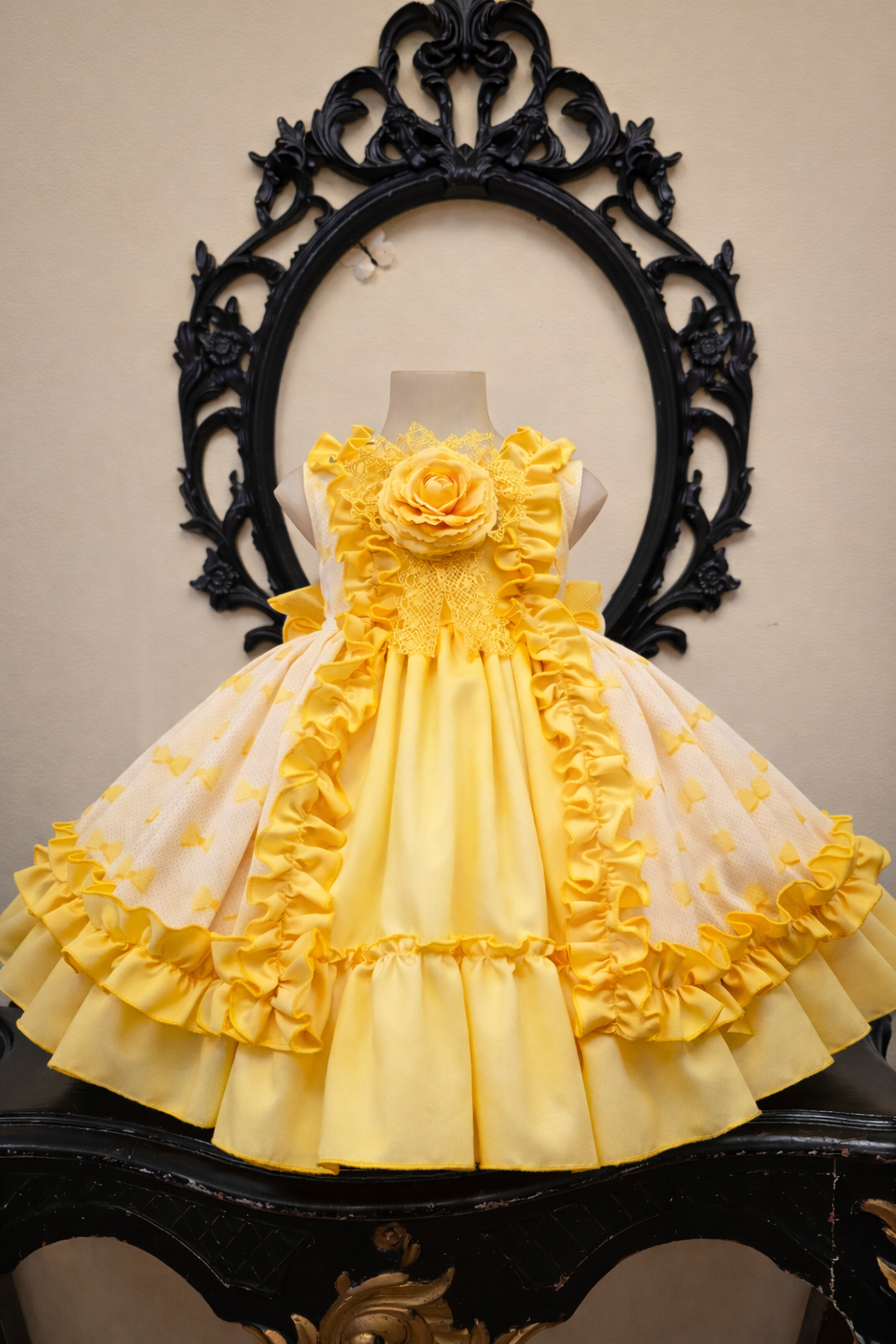 VESTIDO SOL DE AZAHAR - Alta Costura Infantil