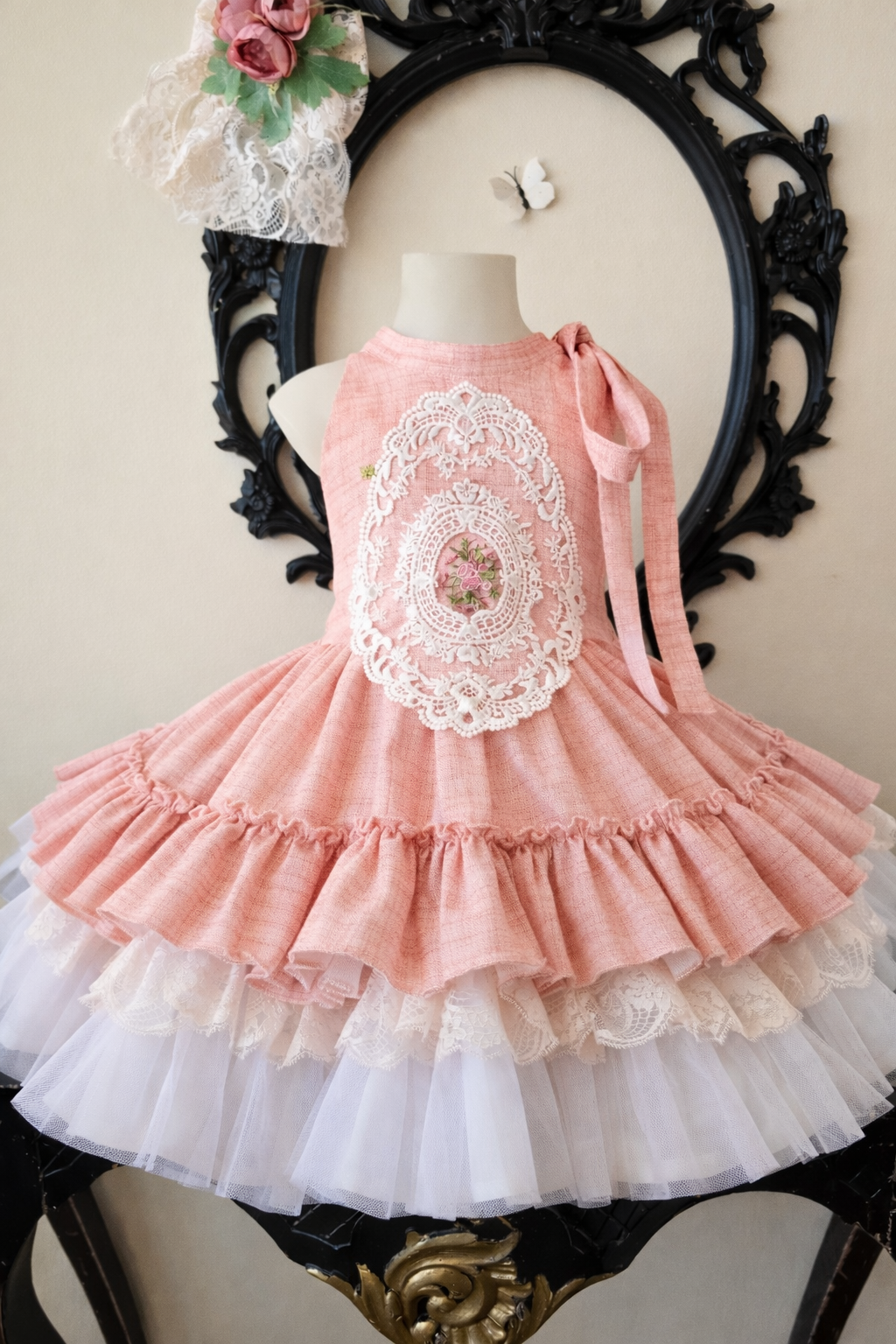 VESTIDO BRUMA DE NÁCAR - Alta Costura Infantil